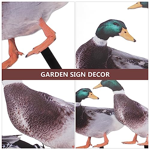 Ganazono 2Pcs Duck Garden Statues Acrylic Animals Statues Decor Outdoor Duck Figure Ornaments For Patio Lawn Decor #TOP3