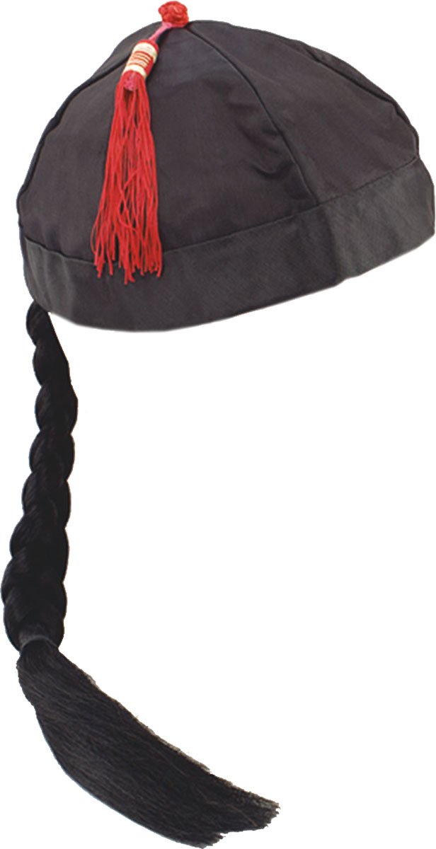 chinese pigtail hat