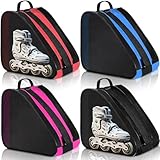 CHENGU 4 Pack Roller Skate Bag Large Capacity Breathable Ice Skate Bag with Adjustable Shoulder Strap Figure Accessories for Boys Girls Adults