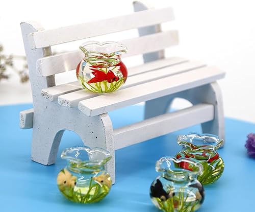 Miniatura 3 de Pescado de casa de muñecas, resina de peces de paisaje en miniatura para casa de muñecas 1:6