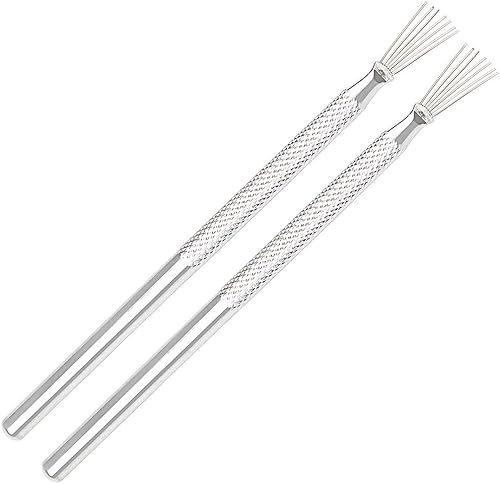 Pengxiaomei 2 herramientas de aguja de arcilla herramienta de textura de alambre de plumas para esculpir cerámica de arcilla herramientas de