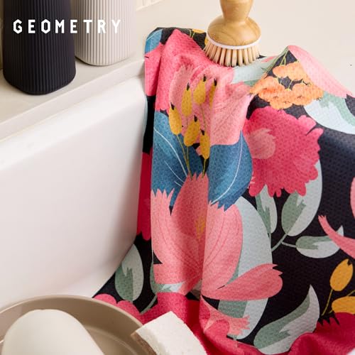 GEOMETRY Kitchen Tea Towels - Quick Dry Microfiber Dish Towels for Kitchen My Garden, 18" x 30" 1 Pack - image 8