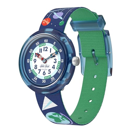 Flik Flak Unisex Watch Casual Blue Bio-sourced Water Resistant Quartz School Stuff