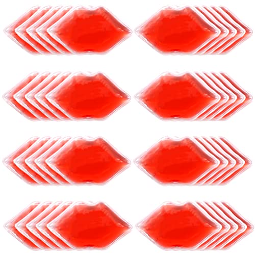 Lip Shape Ice Pack for Lip Filler, Bulk Lip Cold Pack for Lips Surgery Recovery - Reusable Cold Compress for Swelling Relief, Contour Design for Post-Procedure Comfort, 40-Count