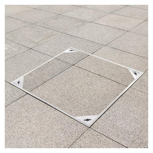 Couvercle de regard 40x40 pour cacher une trappe d'égout extérieure