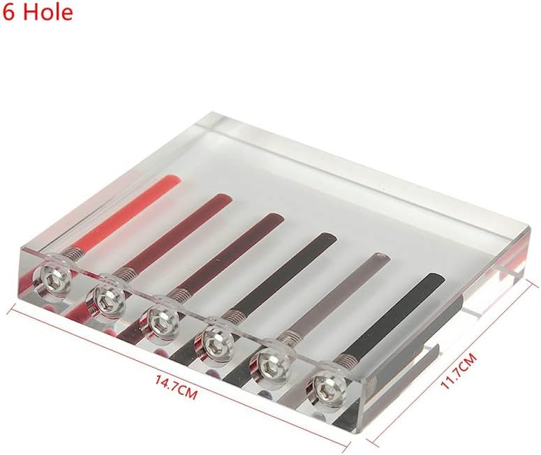 VIGAN Acrylic Automobile Oil Quality Comparator Comparer Transmission Oil Automobile Oil Viscosity Tester Demo Stand Test Tool (6 Hole)