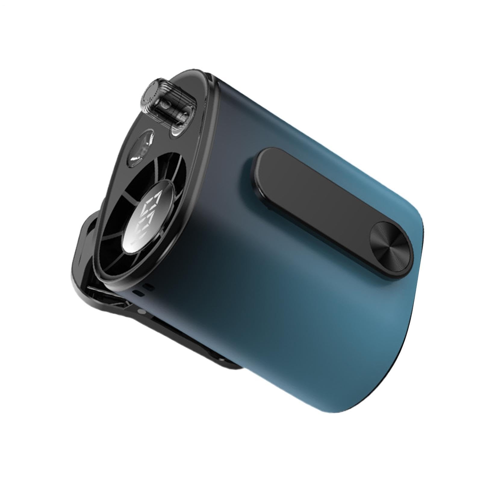 Ventilador de coche con pantalla LED inteligente y rotación de 360 grados
