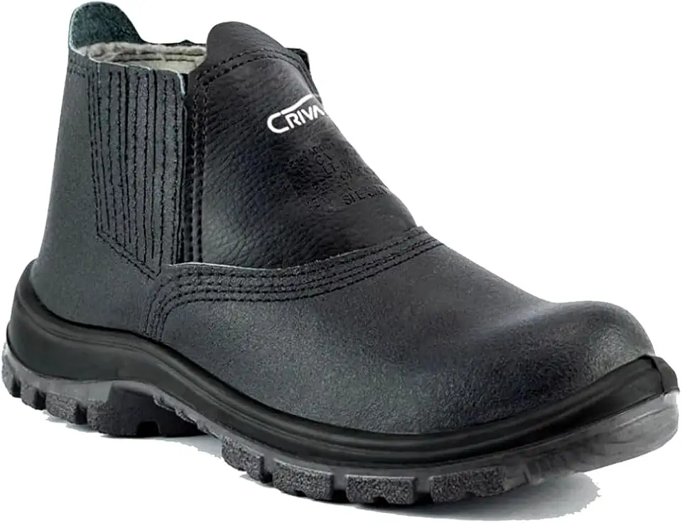 Botina de Couro Monodensidade com bico de PVC (botina de elástico) (40)