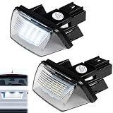 2 Pièces LED Éclairages de Plaque Immatriculation pour Berlingo C3 C4 C5 DS4 Saxo XSara Feux Plaque Immatriculation pour Partner 206 207 306 307 308 406 407 5008 Remplacement OEM 6340A3 6340.A3