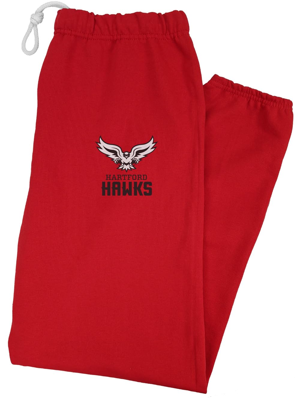 University of Hartford Officially Licensed Apparel - Primary Logo School Color Jogger Sweatpants, Red,X-Large