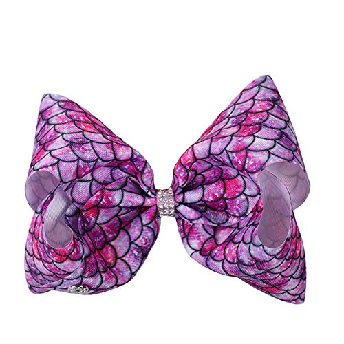 8 inches Mermaid Scales/Unicorn Hair Bows Clips