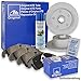 Produktbild Original ATE Bremsscheiben hinten + ATE Bremsbeläge Bremsklötze Bremsenset Bremsenkit Komplettset Hinterachse + Bremsenreiniger