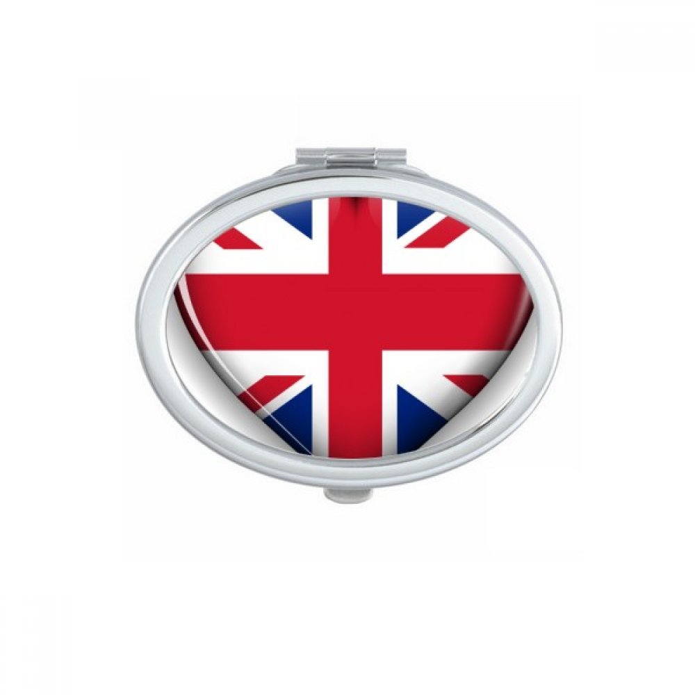 Miroir de maquillage Union Jack chic : petit miroir de main élégant au design drapeau britannique