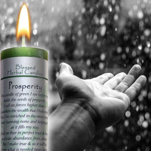 Ritual Magick Blessed Herbal Candle - Prosperity #TOP3