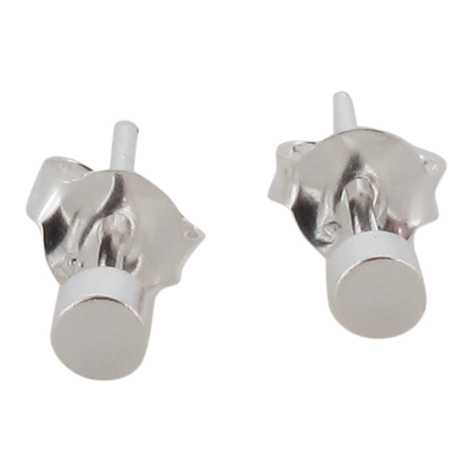 Touch Jewellery925 Sterling Silver Circle Design Stud Earrings, No Gemstone