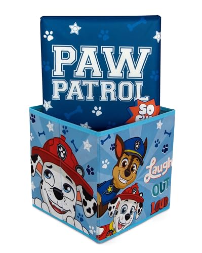 Miniatura 4 de Arditex - Cubo Plegable Infantil La Patrulla Canina Con Tapa Acolchada Y Función De Asiento - Licencia Oficial Paw Patrol - 30x30x30 Cm - Almacenaje Textil Resistente Y Colorido