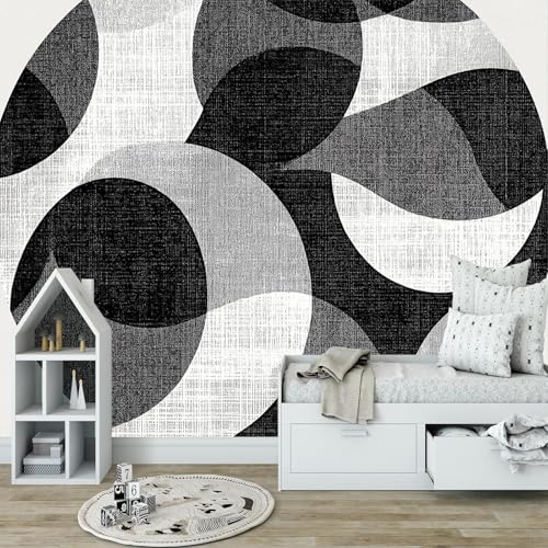 Poster trompe l'oeil mural 3D au design géométrique luxe