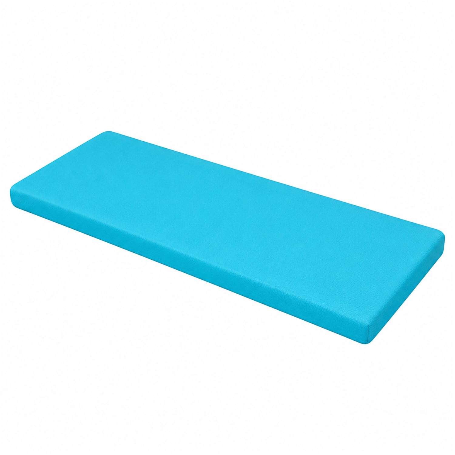 Pinkfairy Outdoor Water-Resistant 2 Seater New Size Seat Cushions, Bench Rattan Cushion Heavy Duty Foam Seat Pad (Turquoise, 106x45x5cm / 42x18x2)