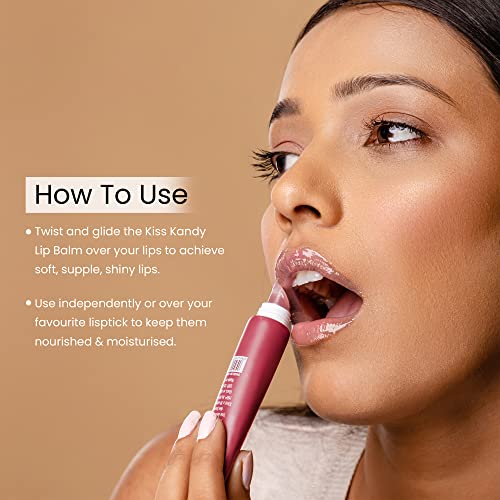 Swiss Beauty Kiss Kandy Lip Balm with Olive Oil | Moisturising | Non-Sticky | Soft & Smooth Lips | Shade - Water Melon, 10ml - Image 2