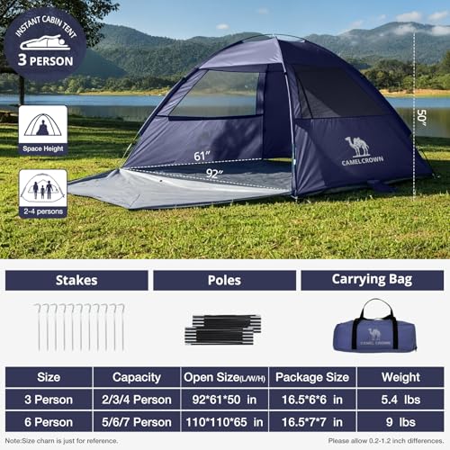 Save 50% on CAMEL CROWN UPF 50+ Beach Tent with Code - Image 2