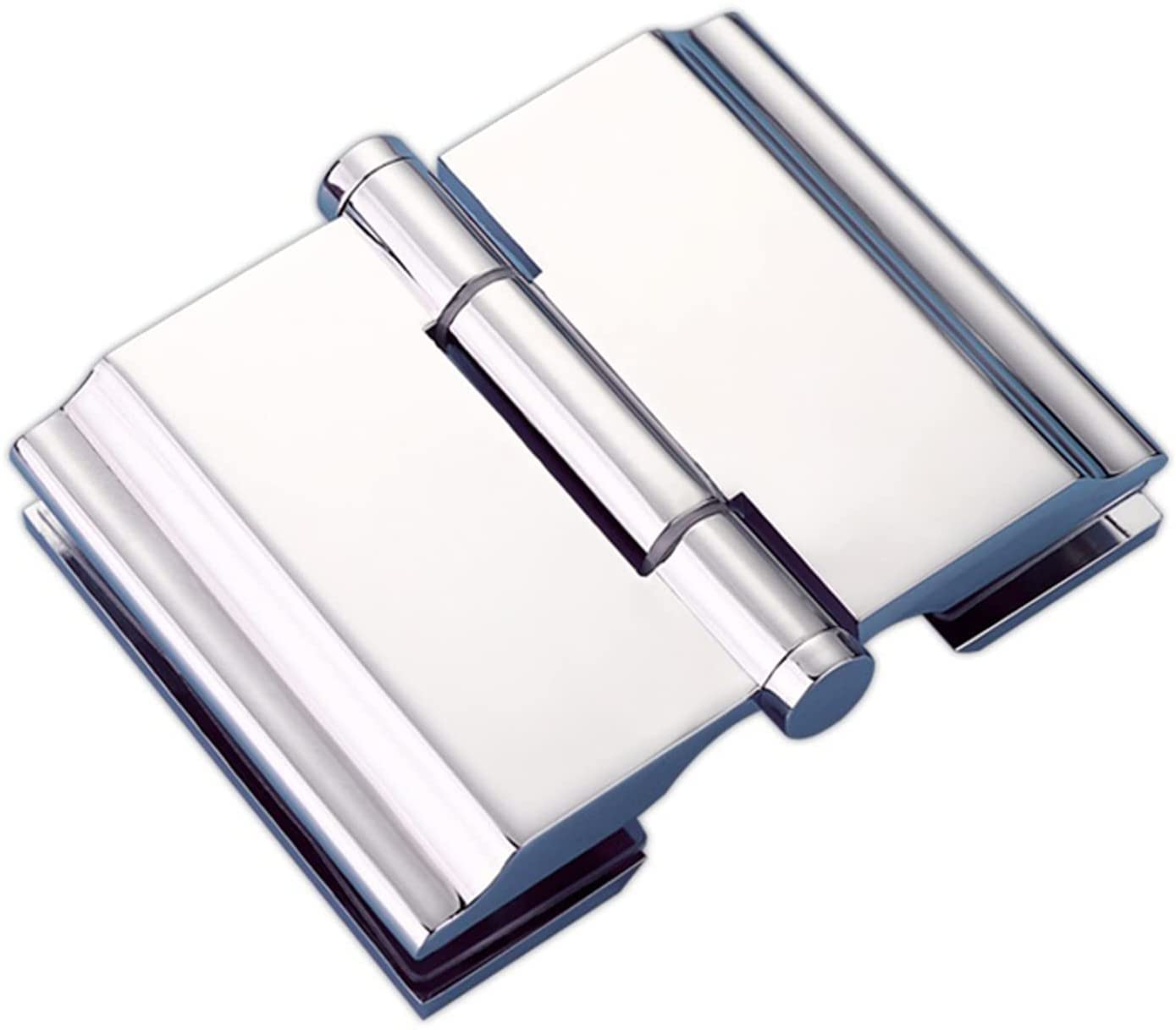 Bisagras de vidrio for baño, bisagras puerta con apertura hacia afuera 180 grados doble cara, clip fijación