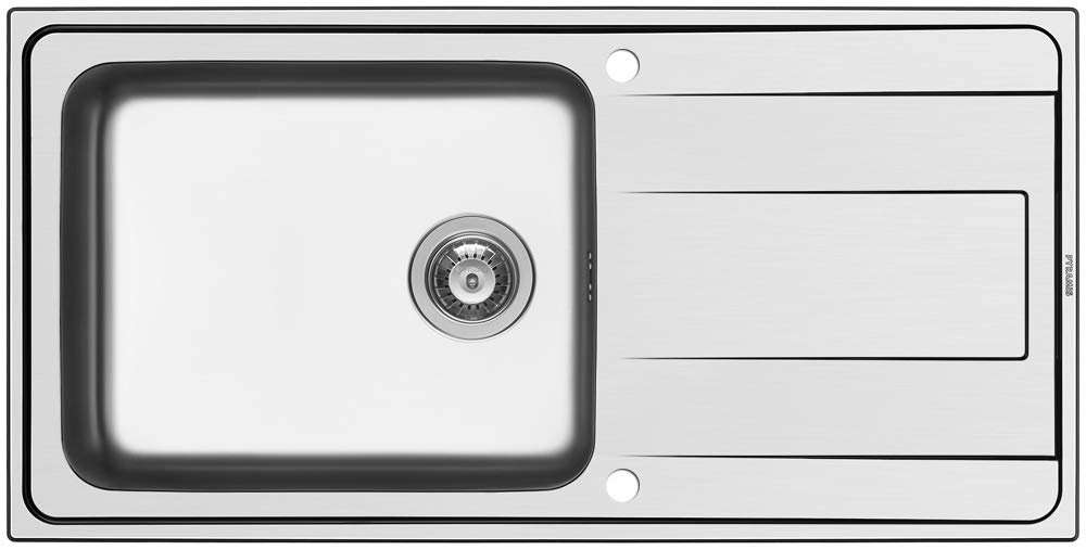 PYRAMIS ALEA PLUS 1B 1D Spüle aus Edelstahl - Ausschnitt 980 x 480 / Edelstahlspüle