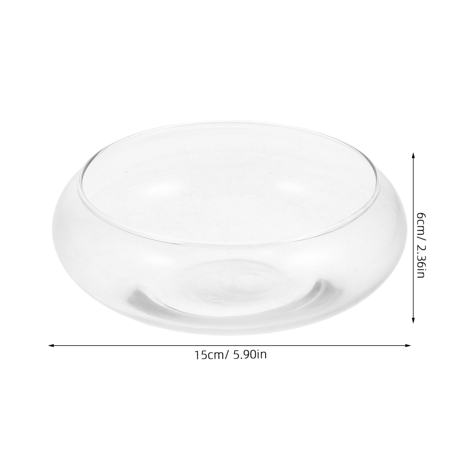 Veemoon Vase Transparent pour Plantes Aquarium Rond pour Décoration Intérieure Terrarium Et De Table Bocal à Et Plantes Hydroponiques