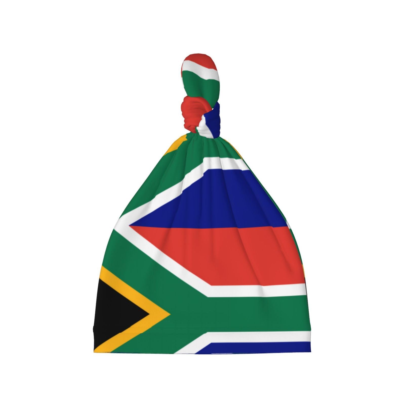 QHZLY Soft Baby South African Flag Beanie Hat - Comfortable, Warm, Skin-Friendlyfor Newborns 0-6 Months Black