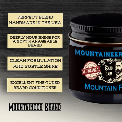 Mountaineer Brand Beard Balm For Men | All Natural Leave-In Conditioner To Moisturize Dry Itchy Skin | Beard Butter Hydrates, Softens And Tames Flyaway Hair | Adds Shine | Wv Coal 2Oz #TOP4