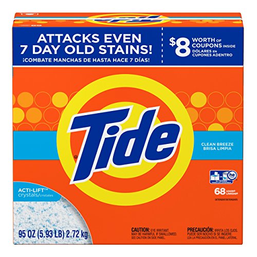 Image of Tide Clean Breeze HE Turbo Powder Laundry Detergent, 68 Loads, 95 Oz