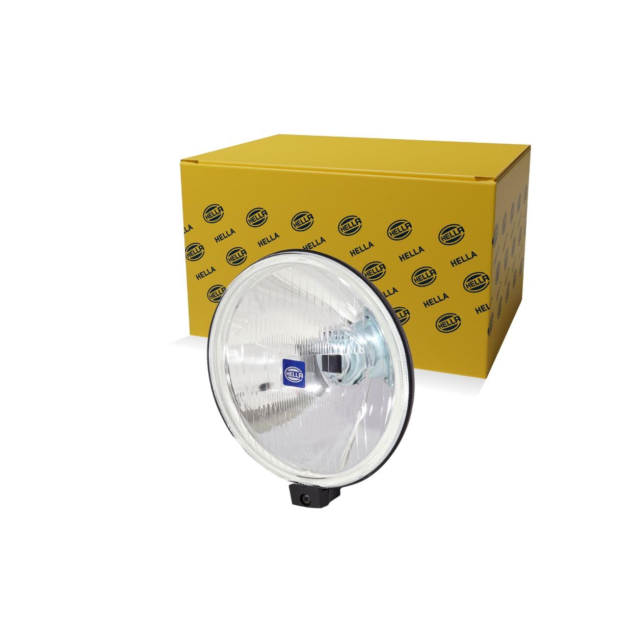 HELLA 1F4 005 750-101 Halogen-Spotlight - Comet 500 - 12V - Round - Reference number: 37.5 - Bolted - Patterned diffusing lens - Lens Colour: Crystal clear - left/right