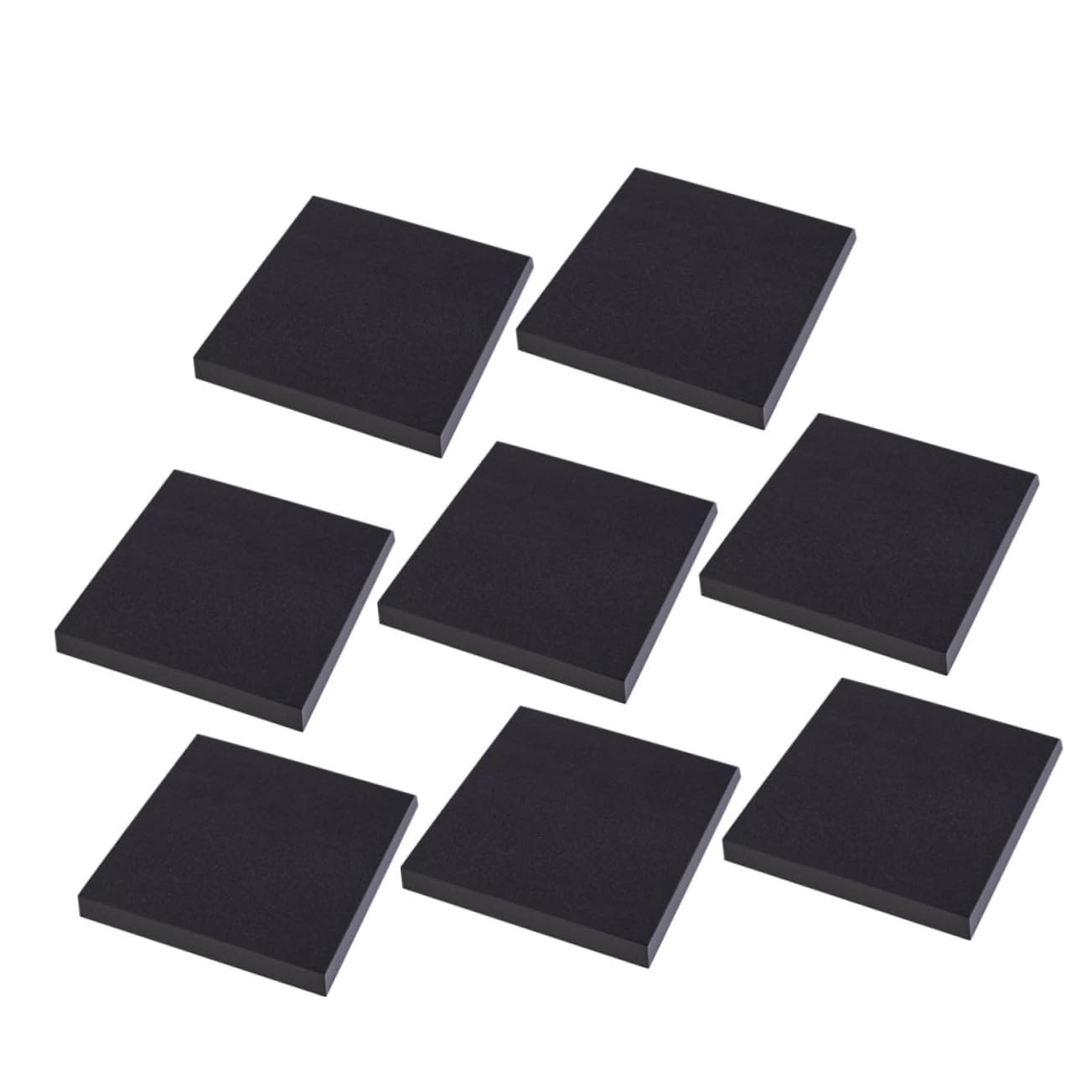 NUOBESTY 4 Ensembles Notes Autocollantes Noires Tableau Surligneurs Ruban Auto-adhésif Agrafe Papeterie Sortie Pastel Transparent Crochet Bande Papier Black 8 Pièces * 4