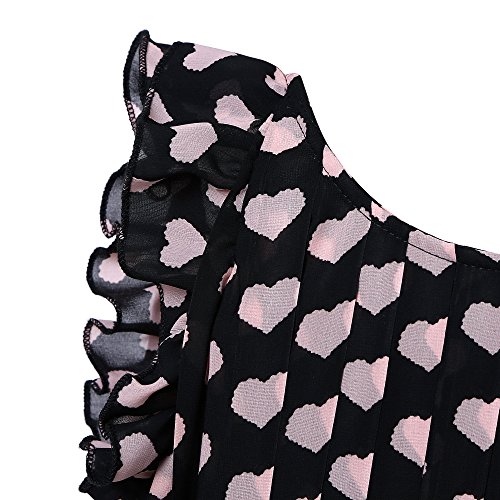 Richie House Girls' Pleated Dress with Ruffled Sleeve Size 3-12Y RH09844