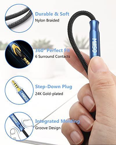 Millso Headphone Extension Cable 3.5Mm Male To Female 4 Pole Trrs Extension Cable [Nylon Braid] Stereo Aux Extension Cable Audio Cord Extender For Pc, Smartphone, Speaker - Young Series (4Ft/1.2M) #TOP5