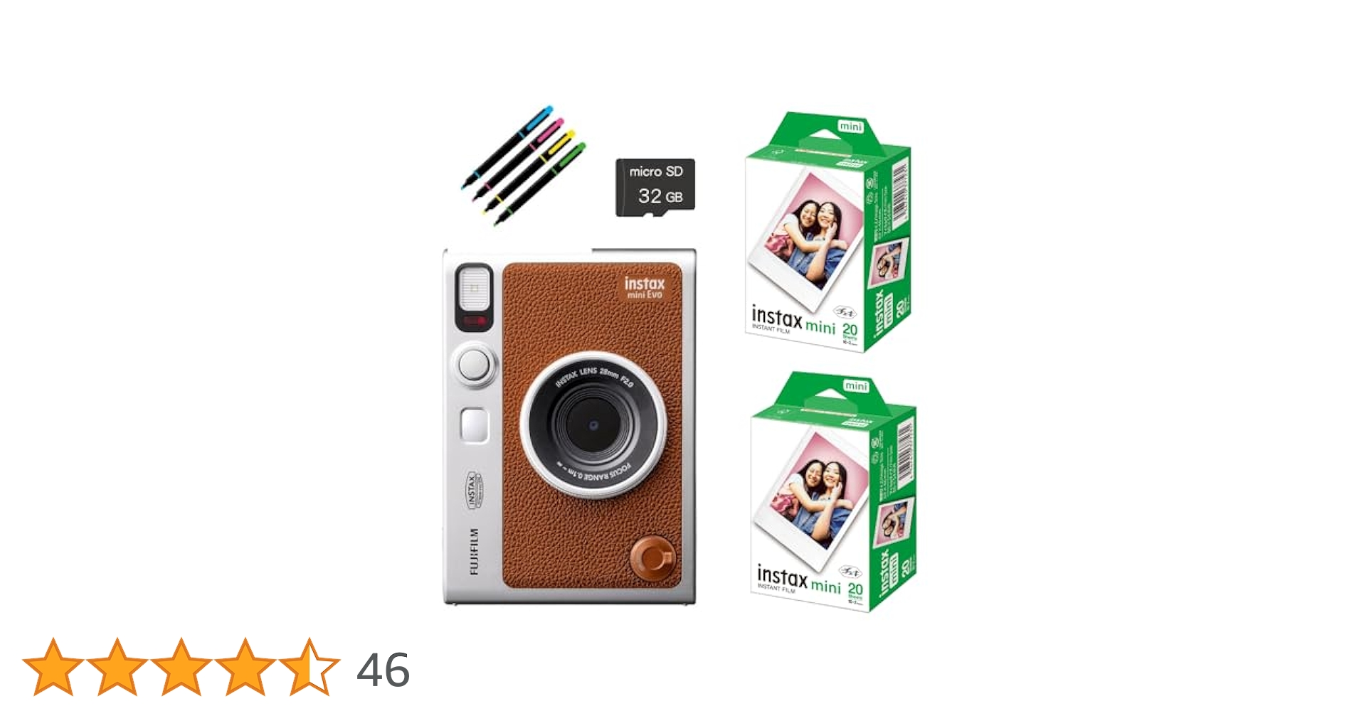 【フジフイルム】instax mini Evo フィルム40枚付き！ 楽天市場】【新品 保証開始済み品】FUJIFILM instax mini Evo