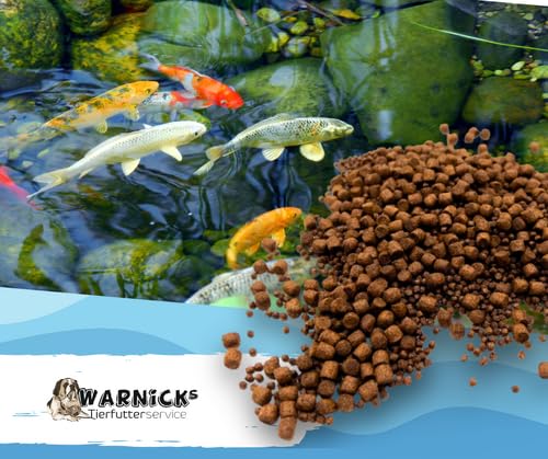 Warnick´s Koifutter Top Energy Plus - 10 kg, 6 mm - Fischfutter für Koi & Zierfische - Wachstumsfutter, hoher Protein