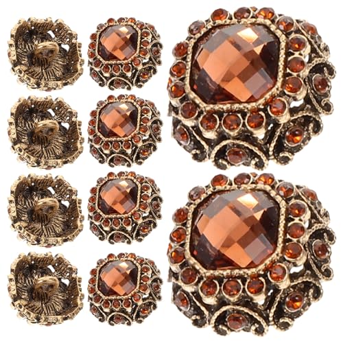 Boutons à coudre brun strass attache fixation mercerie pour création vêtement et customisation - 6