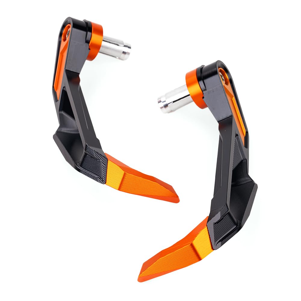 Compatibile con DUKE 390 125 200 790 250 690 1290 Super Duke R RC390 Accessori Moto Manubrio Protezione Freno Alluminio Moto Leva Frizione Paramani Protector (Arancione)