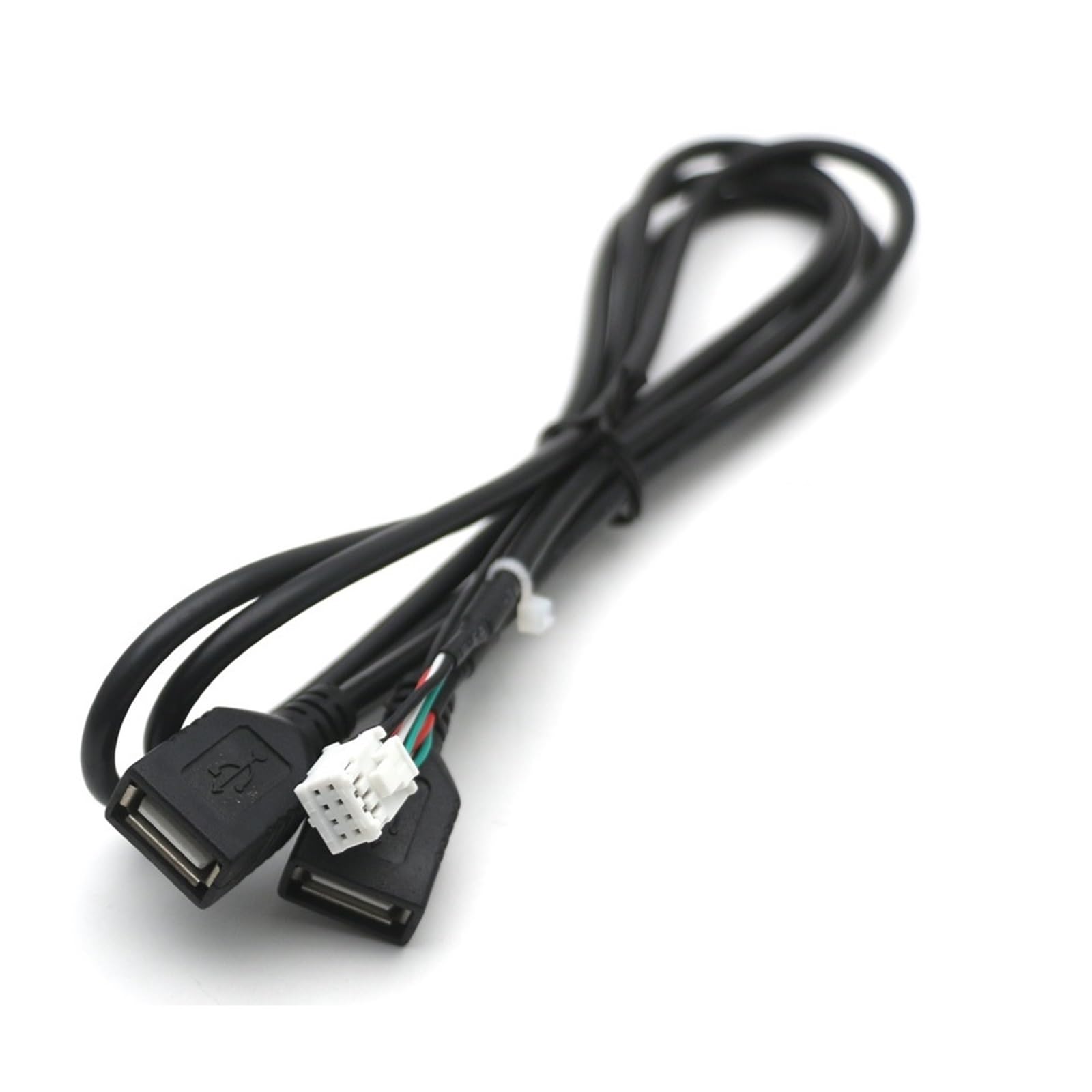 for Lecteur multimédia de Voiture, Radio stéréo Android, Double Interface USB Femelle vers câble Adaptateur de Connexion PHB 6 8 Broches(8 Pin C Dual USB)