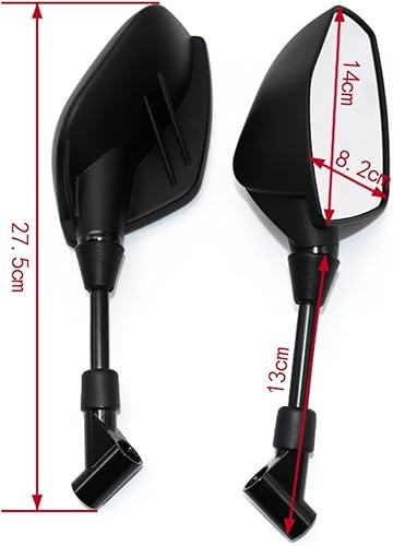 Miniatura 2 de Side Mirrors for MT01 MT09 MT07 MT10 MT03 MT 01 09 07 03 10 MT-01 MT-10 Motorcycle CNC Aluminum Rear View Rearview Mirrors Side Mirror