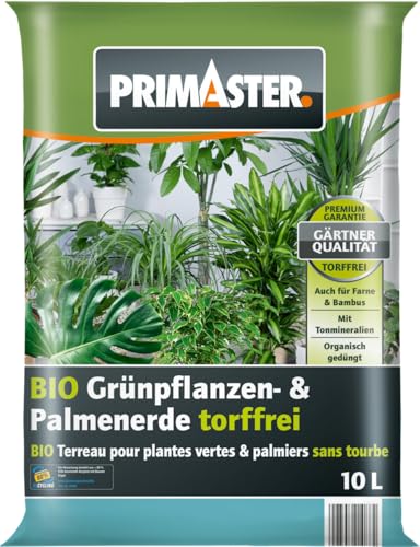 Primaster Bio Grünpflanzen- & Palmenerde torffrei 10 L Erde