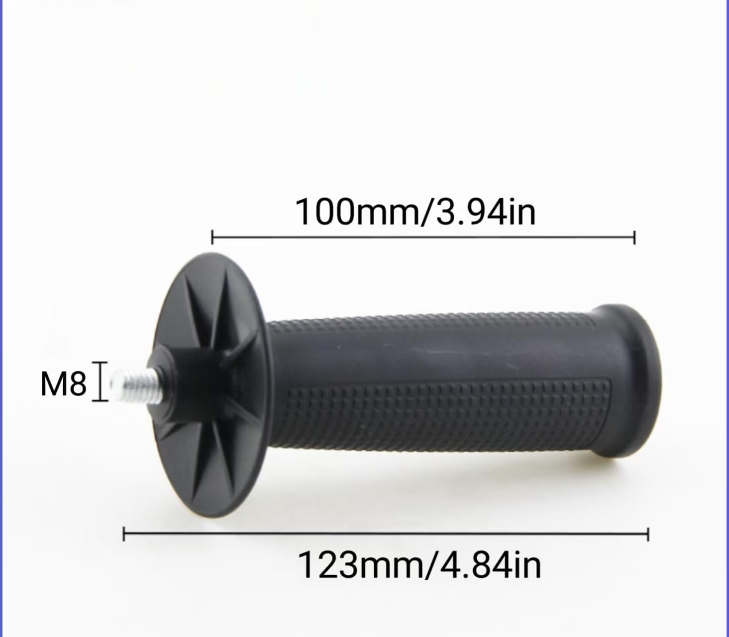 8mm Angle Grinder Thread Plastic Auxiliary 4.84 inches Handle Fit for Angle Grinder (4 Pack).