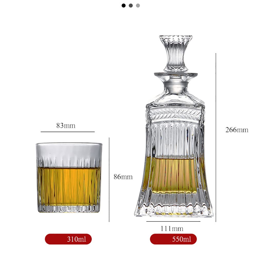 Juego De Vasos De Whisky De 2/4/6,7.7 Oz Vasos De Whisky De Cristal De Fondo Grueso, Vasos De Bourbon, Vaso De Vidrio Antiguo Para Cóctel Escocés, Licor, Bar En Casa, Regalos De Whisky Para Papá Y Ho