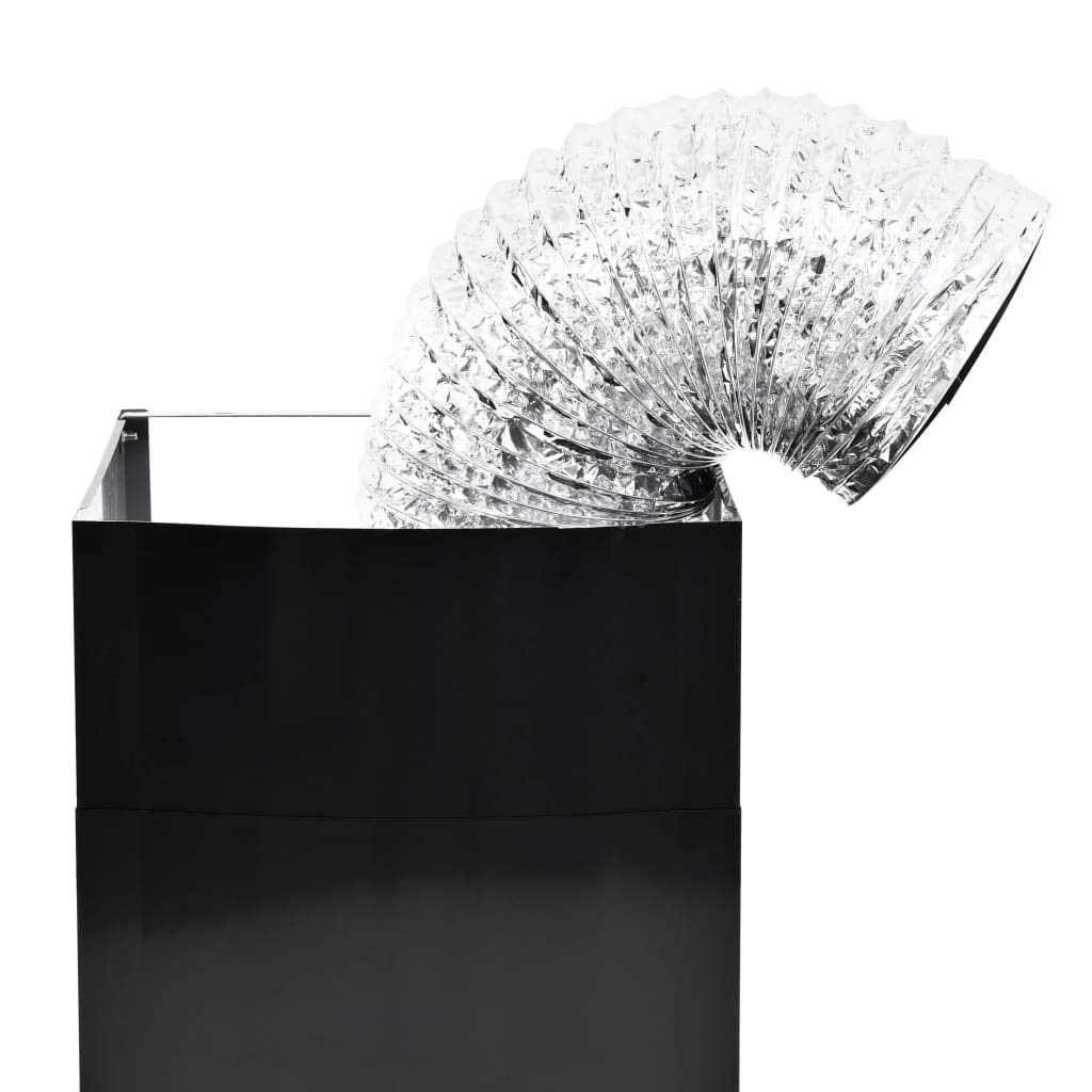 Festnight Cappa Aspirante a Muro da Cucina in Acciaio Inox 756 m³/h 60 cm Nera,Cappa Aspirante da Parete in Acciaio Inossidabile 60 cm