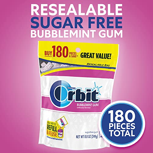 Orbit BCG271024 Gum Bubblemint Sugar Free Chewing Gum Bulk Pack thumb #2