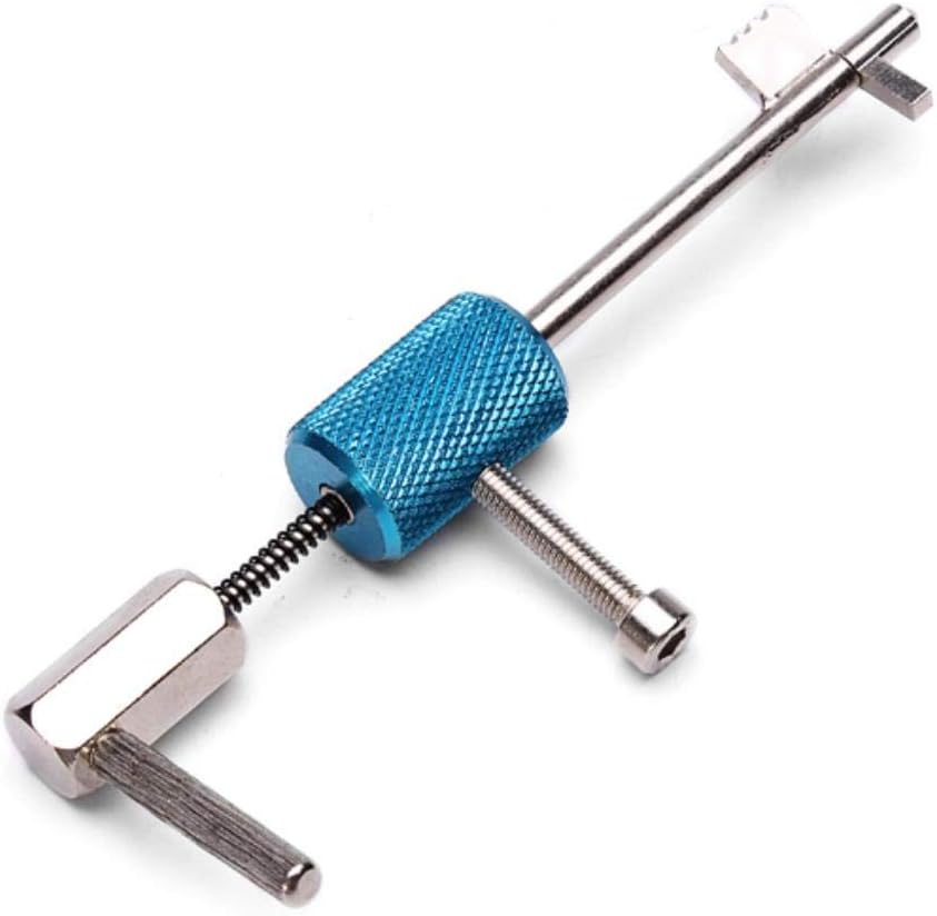 Bloqueo Civil rápida Forzada Abierta Lock Picks Cerrajería Herramienta Silver Blue
