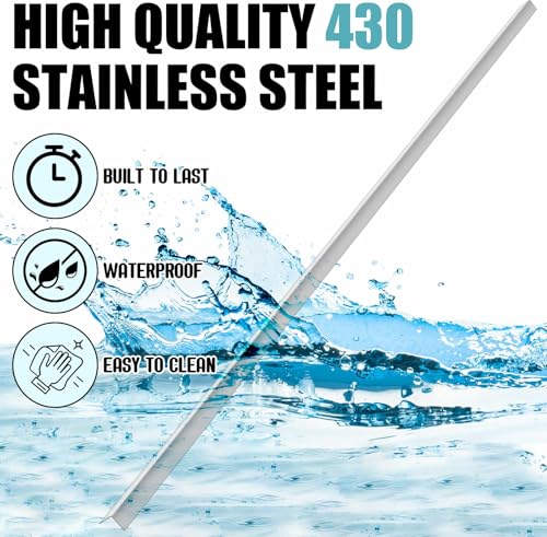 Image of Blulu 2 Pack Stainless Steel Corner Guards,3x3x48 Inch Heavy Duty Metal Wall Corner Protectors,90 Degree Impact Resistant Corners Guards for Warehouse, Garage,Restaurant and Commercial Wall Protection