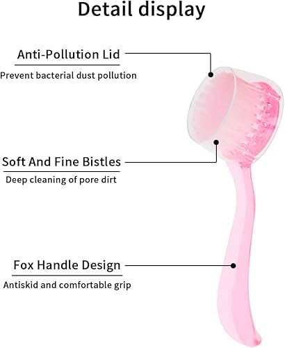 Miniatura 2 de Beomeen Cepillo de limpieza facial cepillo exfoliante facial de 4 colores cepillo exfoliante exfoliante para maquillaje y eliminación de cuidado de