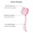 4 Colors Facial Cleansing Brush, Beomeen Face Scrubber Exfoliating Brush Face Wash Scrub Exfoliator for Skin Care, Makeup Removal (Blue, Pink, Purple, Clear)