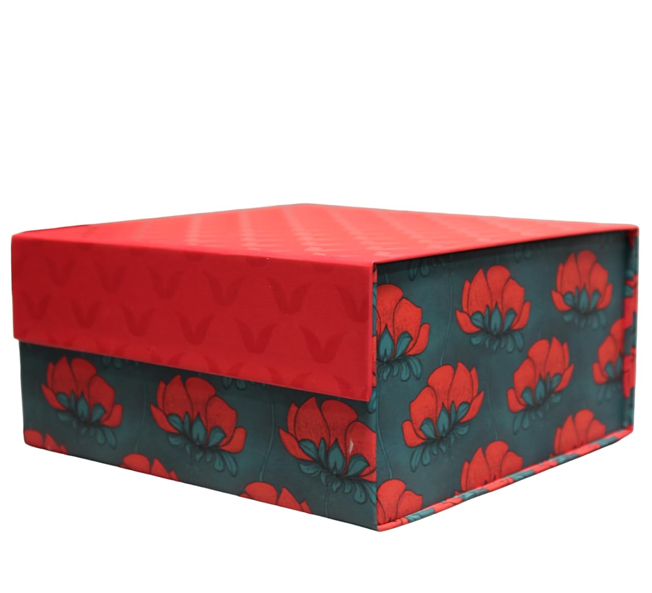 Sthavar Gift hamper boxes with Magnetic Lids Closure for Gift Packaging, Gift Box for Christmas, Diwali, Birthday Gift Box and Various Holidays- 3 sizes -10inches,8 inches (JASMINE RED, 8x8x4) (B0DC47T35B) Amazon Price History, Amazon Price Tracker